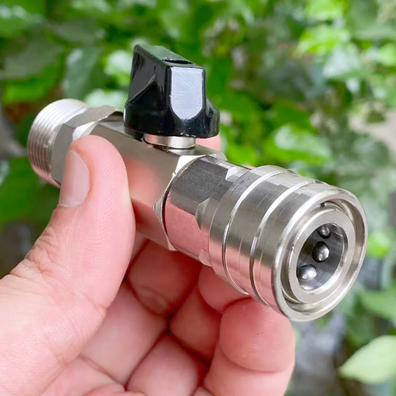 High Pressure Washer Ball Valve With 1/4