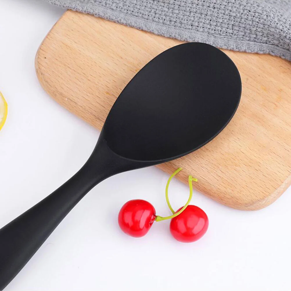 Silicone Rice Spoon Soup Spoons Kitchen Tableware at Home Vertical Slicone Silica Gel Restaurant Supply Simple Creative