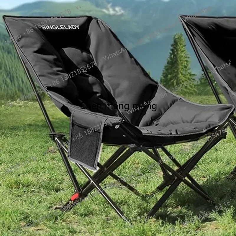 New arrive Camping Beach Folding Chair Adjustable Lightweight Moon Fishing Folding Chair Travel Garden Chaise Pliante Portable F