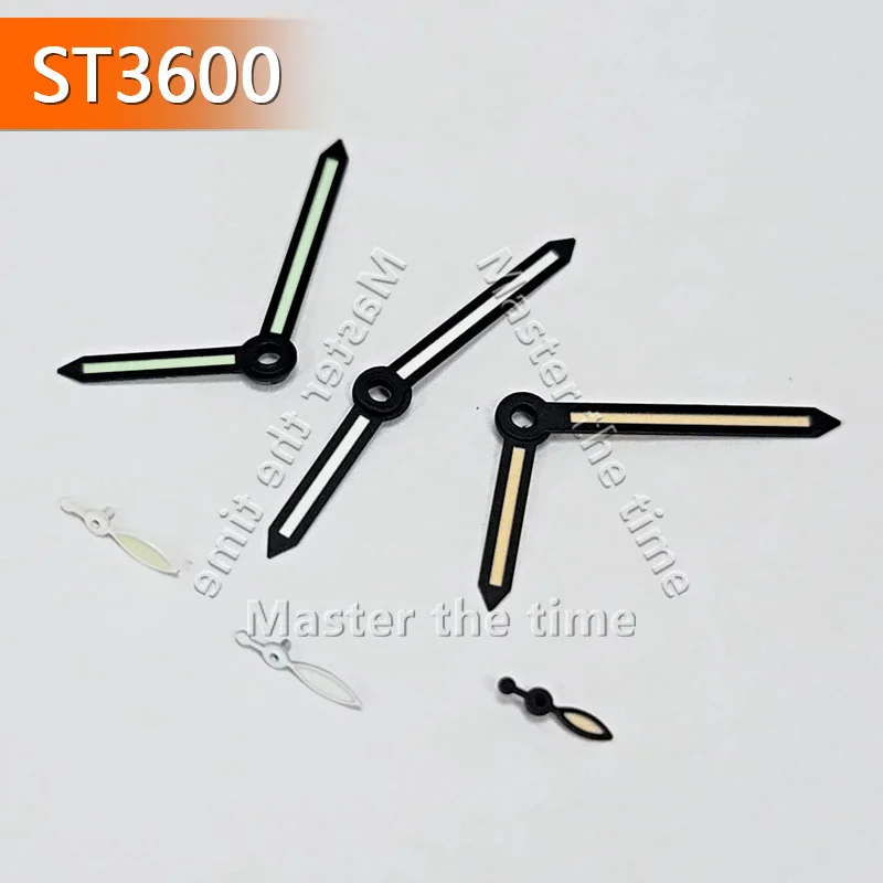 مشاهدة الأيدي الخضراء مضيئة تعديل الساعات اكسسوارات ل ETA6497 6498 ST3600 ST3620 حركة يناسب 34.5 مللي متر بطلب 10*14*4.5 مللي متر