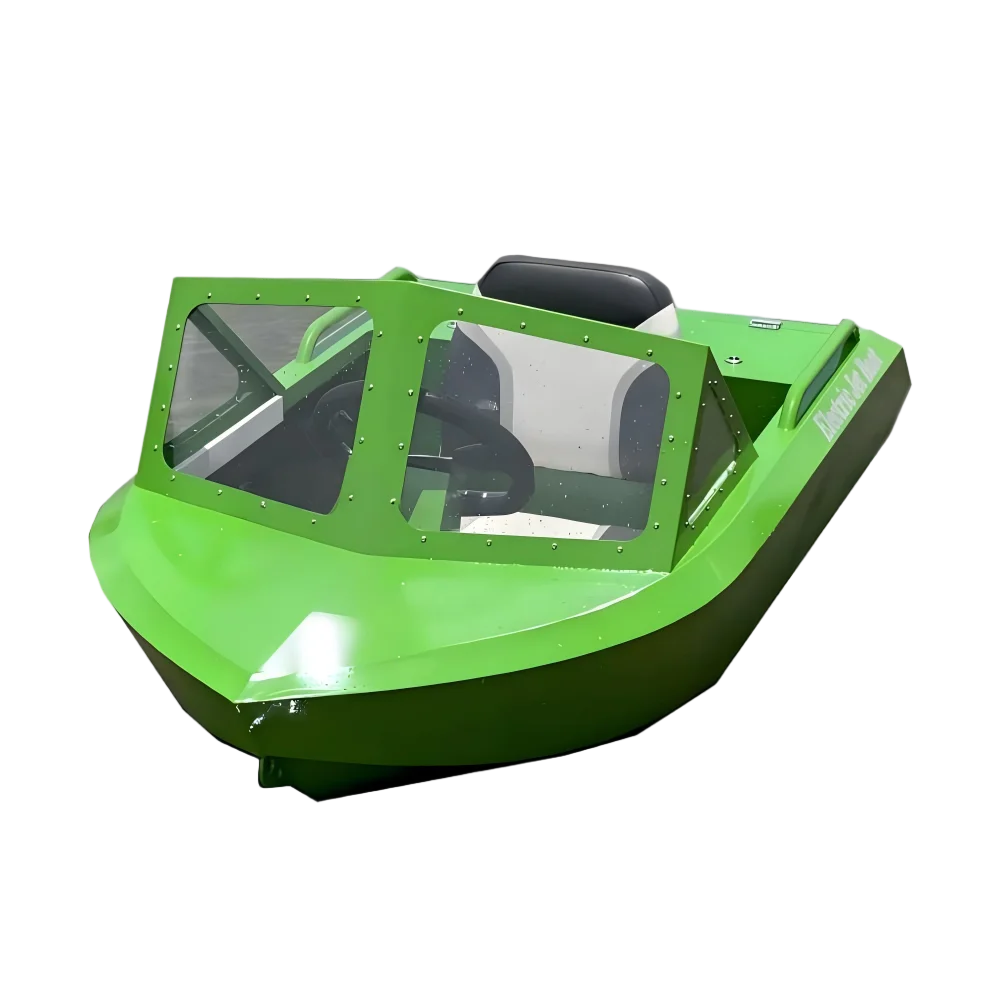 Aluminum Single Seat Mini Jet Boat Speed Boat Mini Jet Boat Electric Ready Jetski Style Battery Not Included