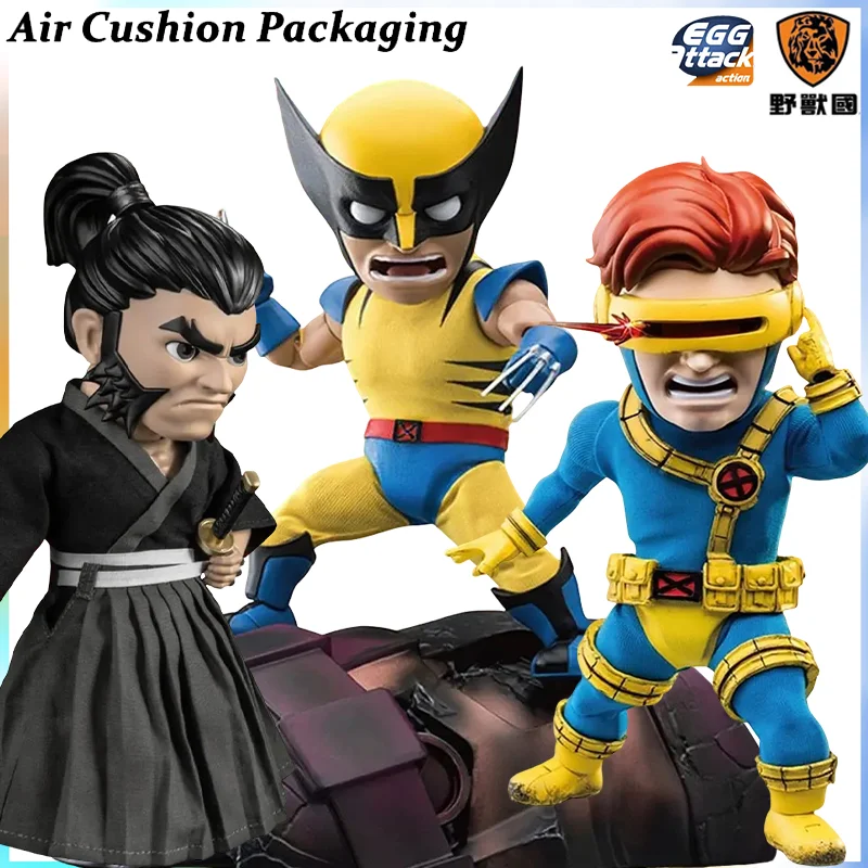 BEAST KINGDOM Genuine Egg Attack Action Series Wolverine Cyclops Comic EAA-066 EAA-067 Figuras de acción y modelos de juguete (Edición limitada)