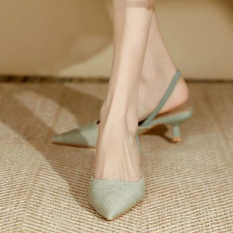 2026 New Luxury Brand Designer Women's High Heels Sexy Pointed Toe Stiletto Sandals Comfortable Outdoor Slip-on Party High Heels view 4