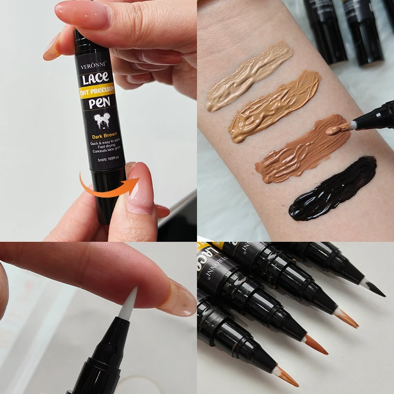 Dauerhafter Spitzenfarbstift, Präzisionsstift für Perückenspitze, 5ml, Färbestift für Perücken, Korrekturstift für Spitzennetz zum Färben von Spitzen. – Detail 7