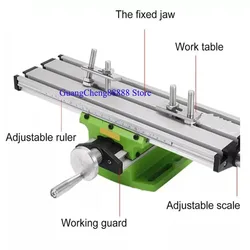 NEW BG6330 Mini precision milling machine multifunction work table drill fixing screw work table HT2829