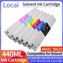 440ML BN20 ECO-SOL MAX2 Eco-solvent ink Cartridge Compatible for Roland XF-640 RE-640 BN-20 Printer ESL-4 ESL4 ECO-SOL-MAX2