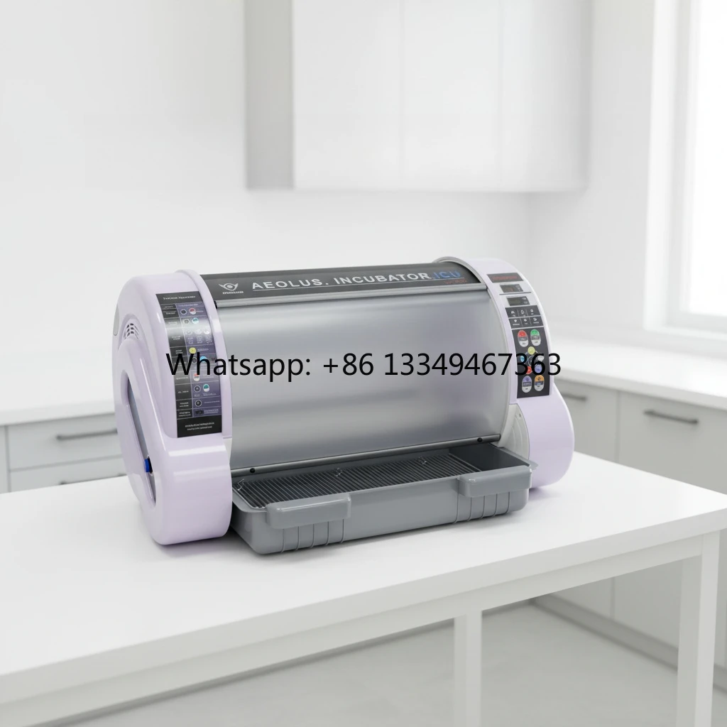 Animal ICU Incubator Without Nebulizer 88x55x47cm ECO Version Intensive Incubation Care Optional External Neb for Vet