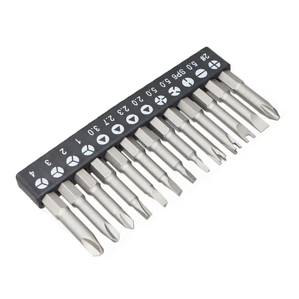 13pcs Precision Y U Shaped Triangle Screwdriver Magnetic Bit Set 1/4 Hex Shank Special-shaped Screwdriver Set Power Tool Parts