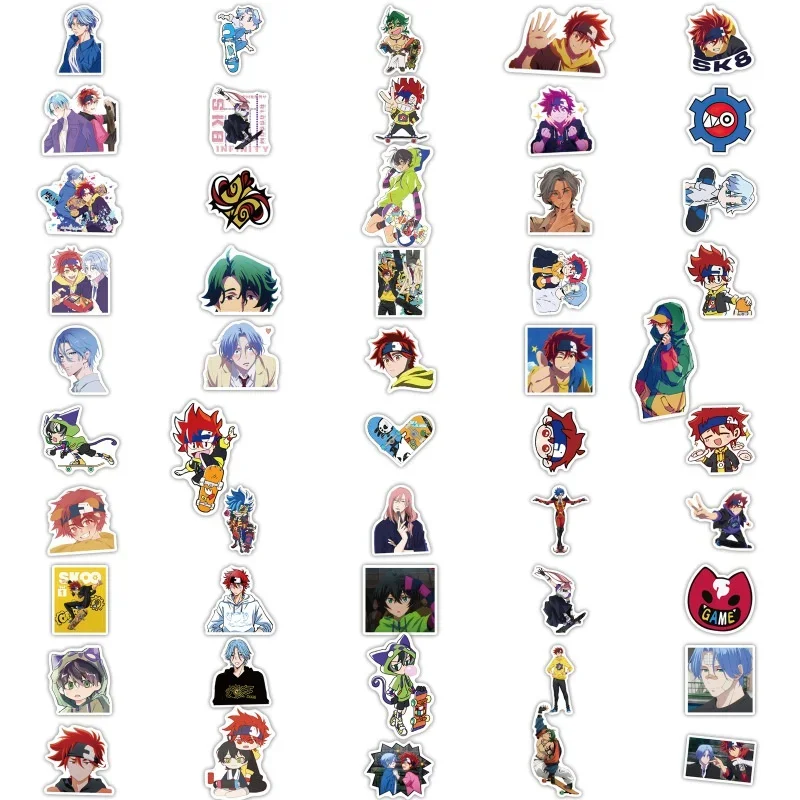 10/50/100pcs SK8 Anime Sticker Cartoon the Infinity Waterproof Graffiti Stickers DIY Decal