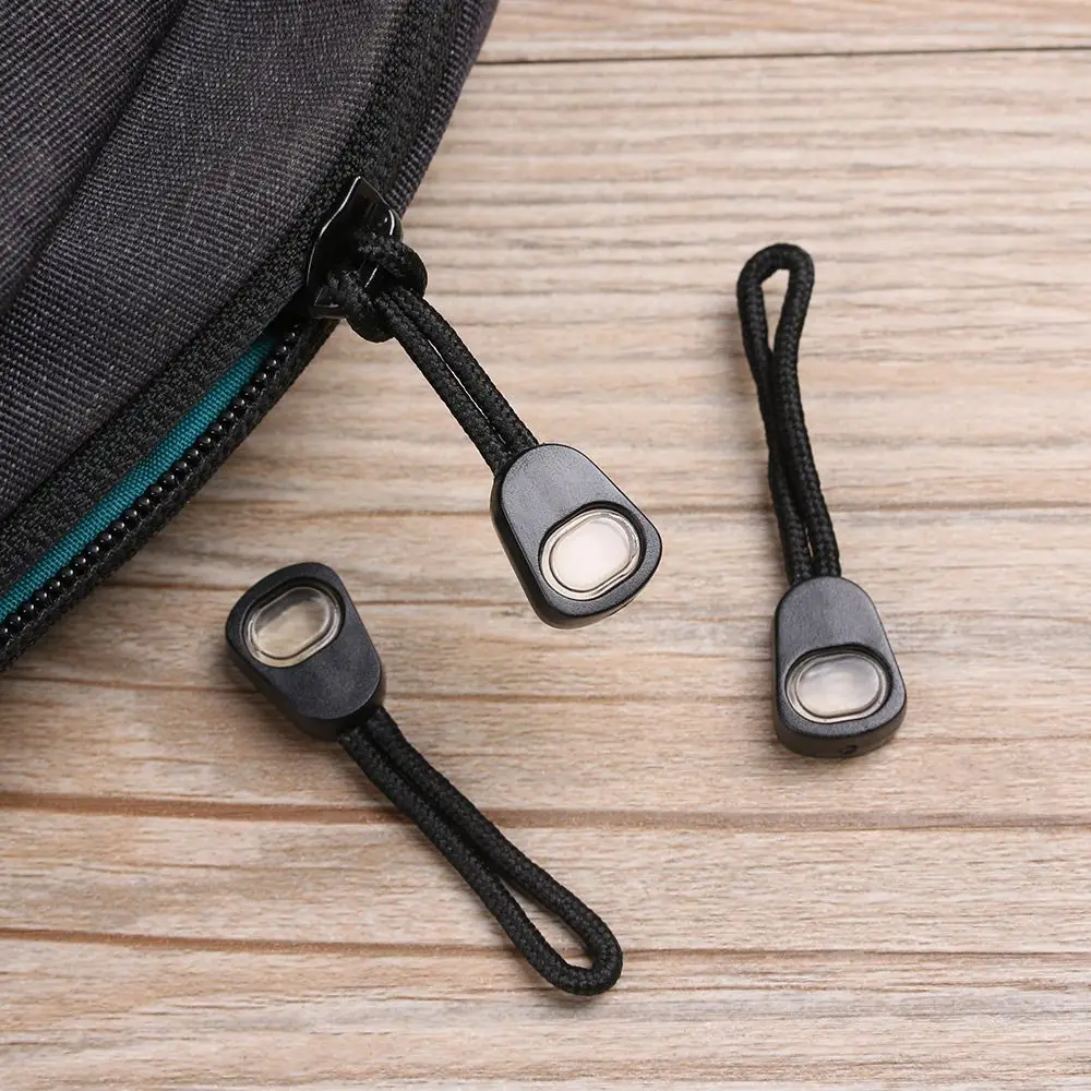 5/10/15pcs Hot Suitcase Tent Backpack Bags Clip Buckle Ends Lock Zips Zip Puller Replacement Cord Rope Pullers Zipper Pull