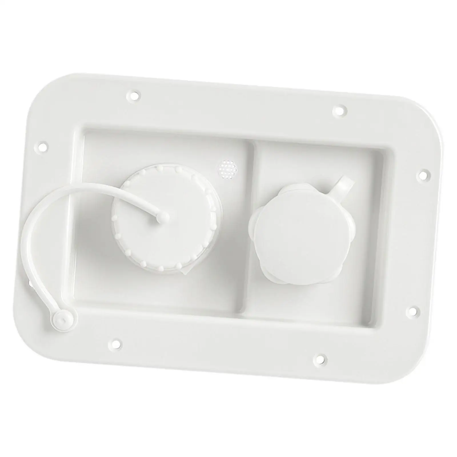 

Durable RV City Water Fill Hatch Double Inlet Plastic Easy Install Professional Accessory for Camper