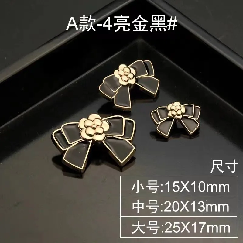 10PCS Of Metal Bow Button Sewing Coat Windbreaker Suit Buckle Fashion Decoration Alloy Buckle