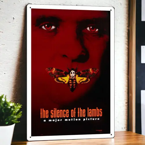 The Silence of the Lambs (1991) Metal Movie Poster Tin Sign Plaque Film 8