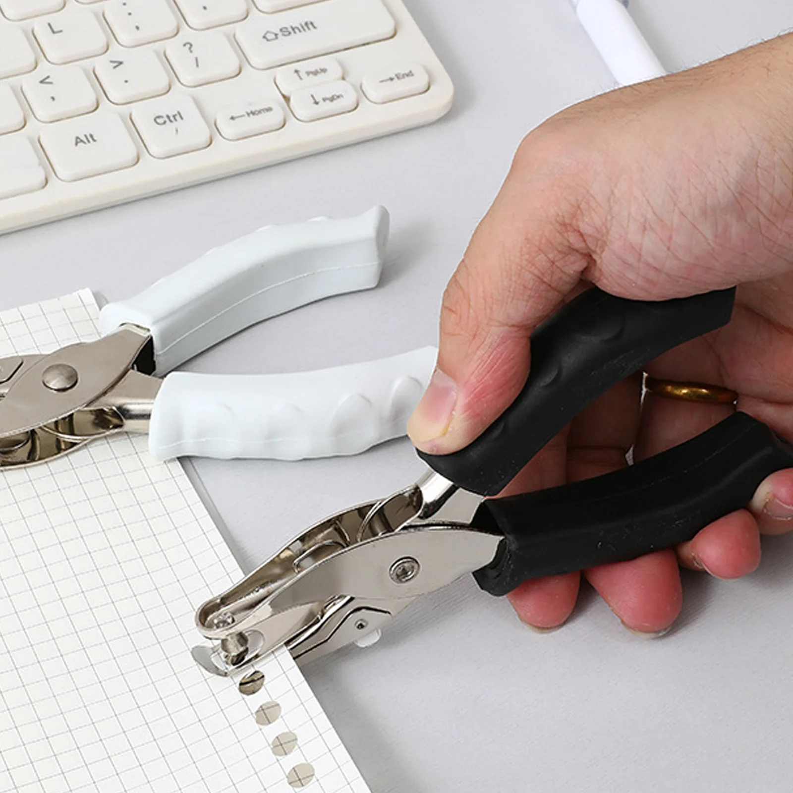 Banner Handmatige Punch Scrapbooking Enkele Perforator Draagbare Mini Kantoorkaart Klein