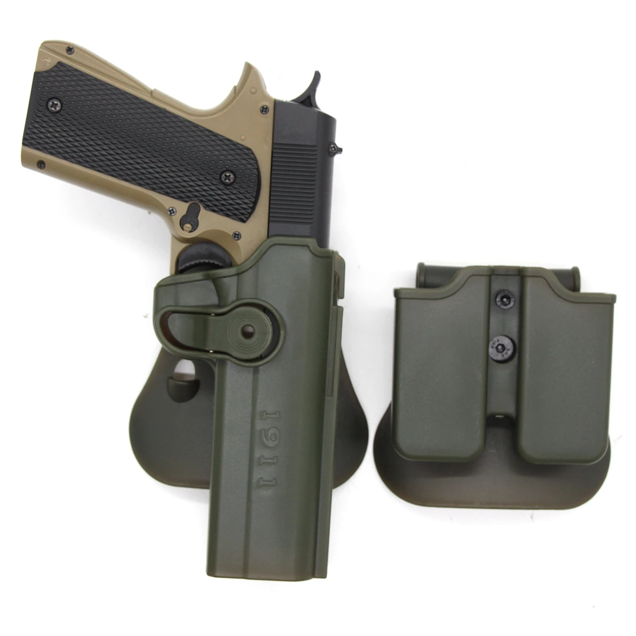 Funda táctica Colt 1911 con doble bolsillo para cargador - imagen 4