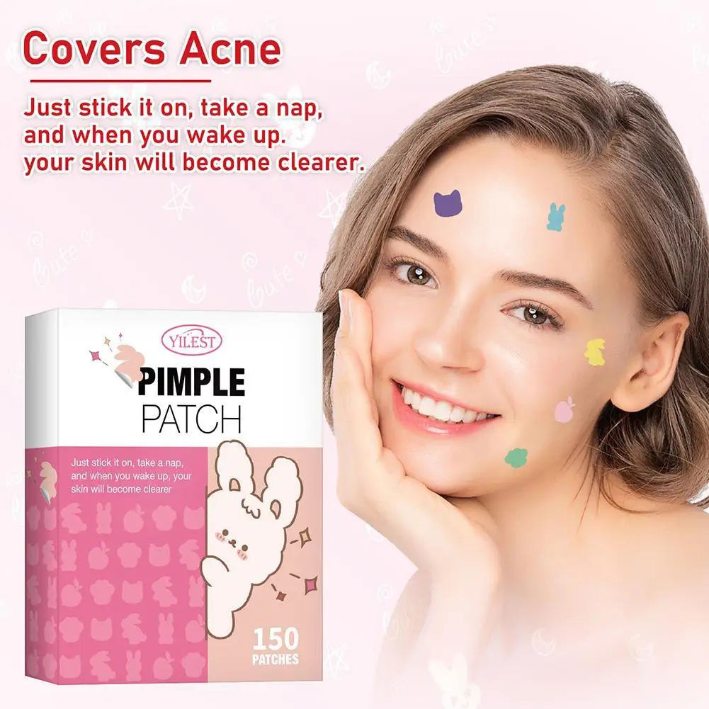 150Pcs Repair Acne Patch Fade Blemishes Pimple Marks Closed Acne Blemishes Hydrocolloid Star Shaped Cover Acne Pimple Patch