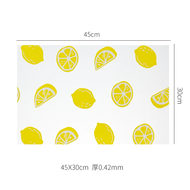 Cuttable Waterproof Printed Fridge Dust Pad Mat Oil-Proof for Refrigerator Top Cabinet Countertop EVA Kitchen Protection