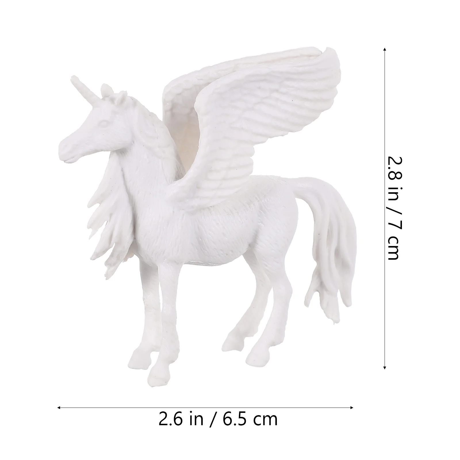 Kit de cerámica para niños y niñas, set de 4 piezas para colorear, con forma de unicornio blanco, para pintar en la mesa de agua, DIY