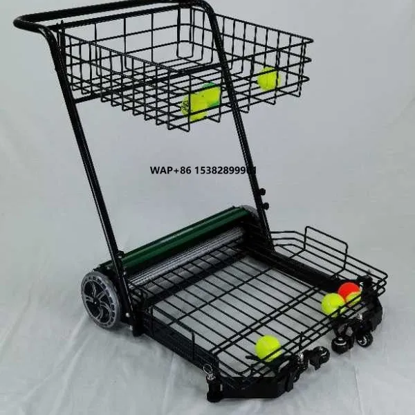 

Tennis Ball Pick-Up Basket Plastic and Metal Material for Carrying Tennis Balls