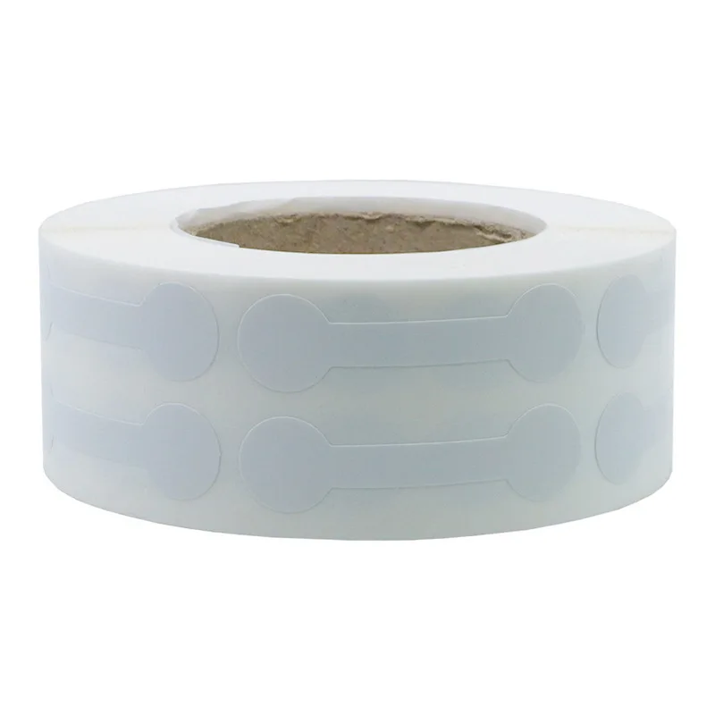 Jewelry Price Tag Paper Round Cufflinks Tag White/wood Color 500 Pcs Dumbbell Pattern Fine Craftsmanship Quality