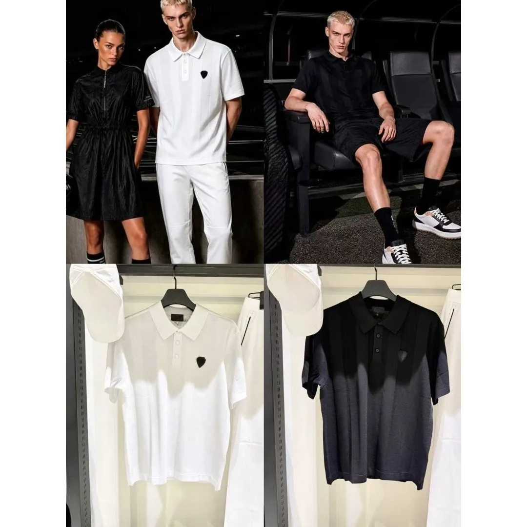 Men's Golf Short Sleeve Top 2026 New Korean Style Baseball Casual Stretch Moisture Wicking Quick-Dry Breathable Polyester Soft