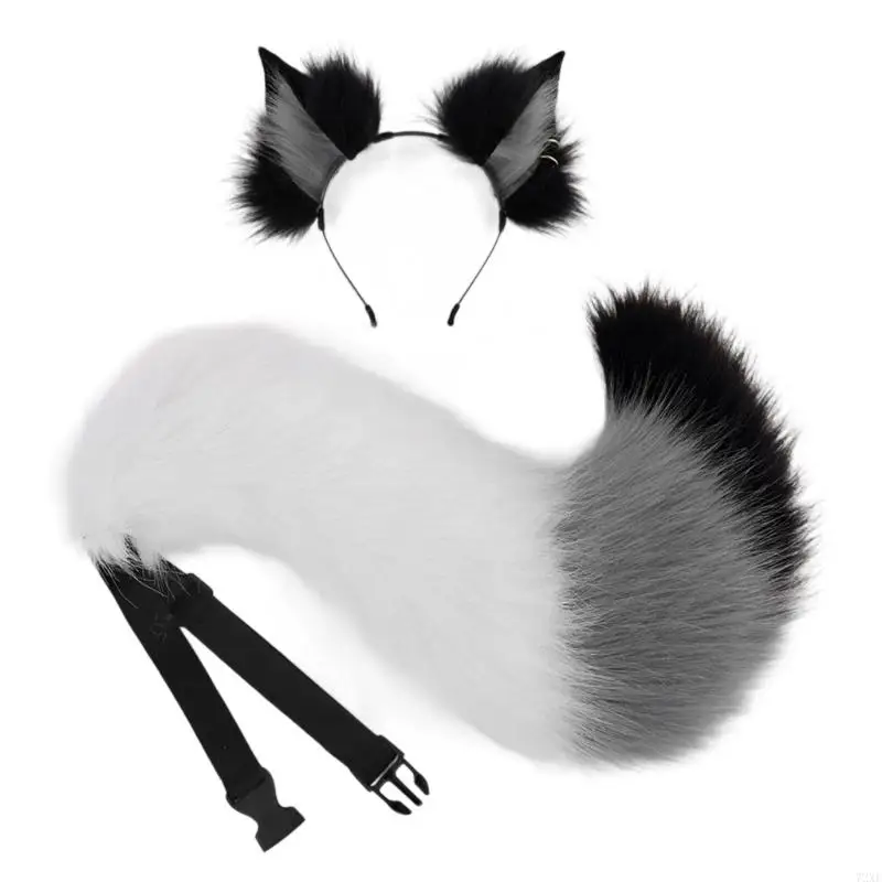 72Xe Foxes Costume Accessoires Faux Furs