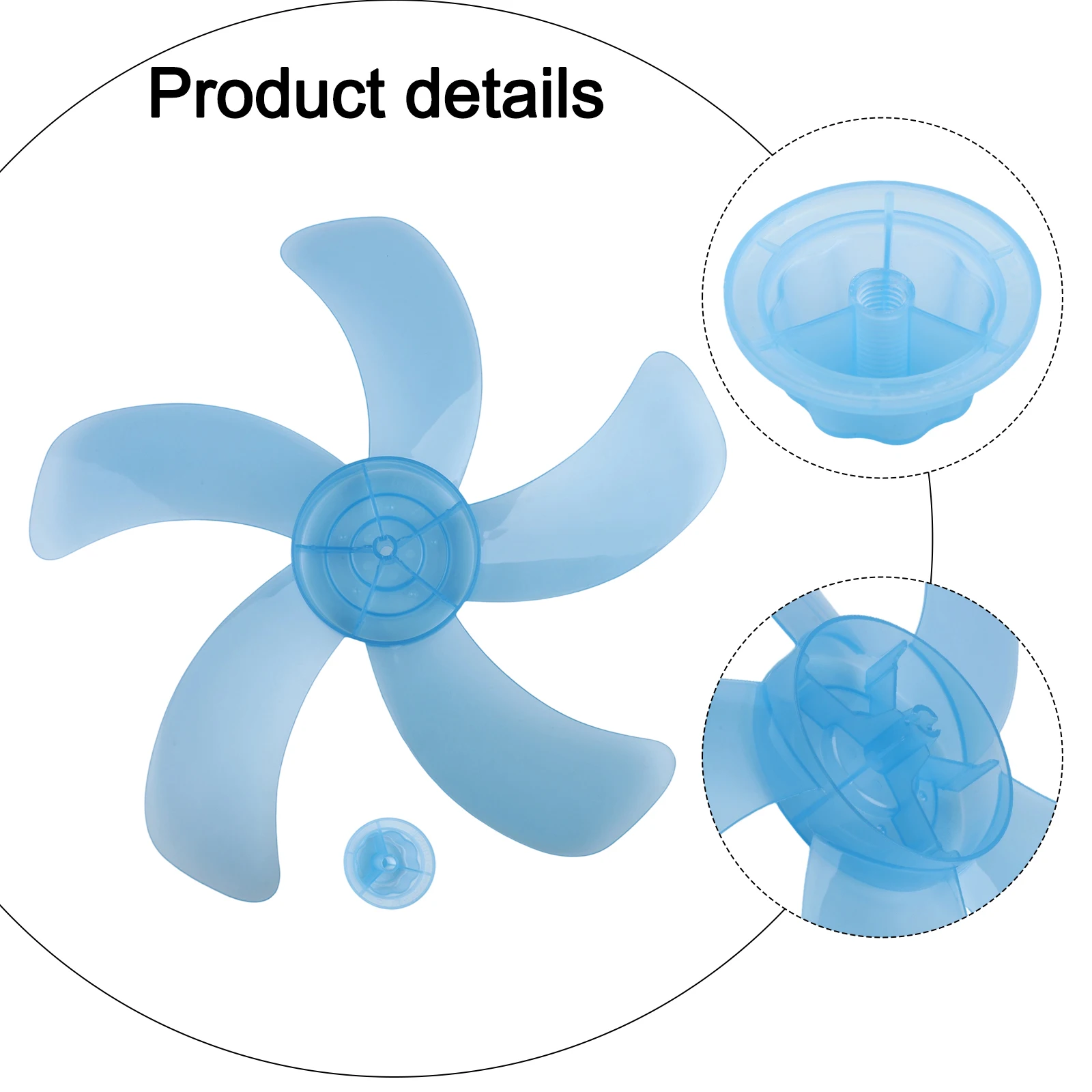 Adds Aesthetic Appeal Home 16 Inch Fan Blade Pedestal Fan Blade Long-lasting Performance Sturdy Plastic Material