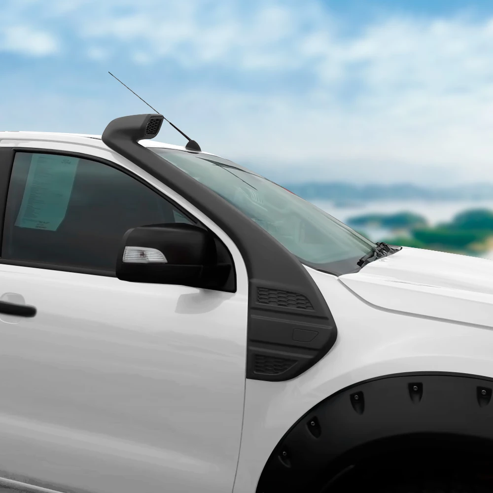 4x4 Pickup Air Raise Intake Snorkel For Ford Ranger 2015-2021 T7 T8 4WD Off Road Offroad Polyethylene Black UV Resistant Linear