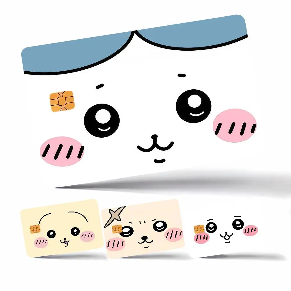 Cute C-Chiikawa-ES Face Cover Credit Card Stickers  Anime Image Print Canvas  Manga Decor HD