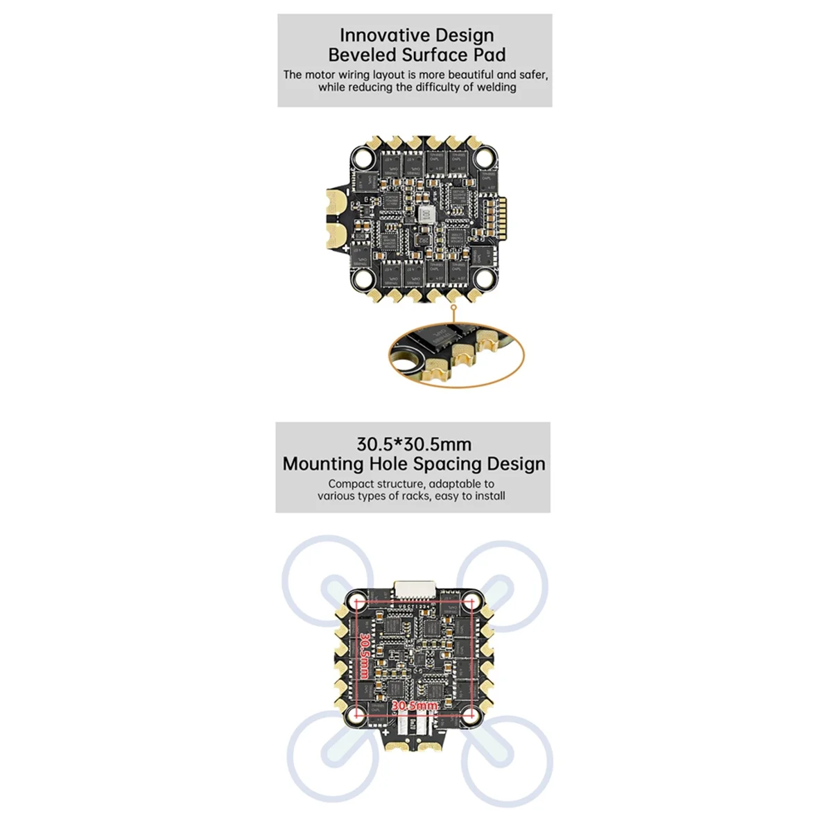 A79I E70 G2 2-8S 70A Firmware 128K 4 in 1 ESC for FPV Racing Drone Racing and Freestyle Repair Parts Motor Board AM32