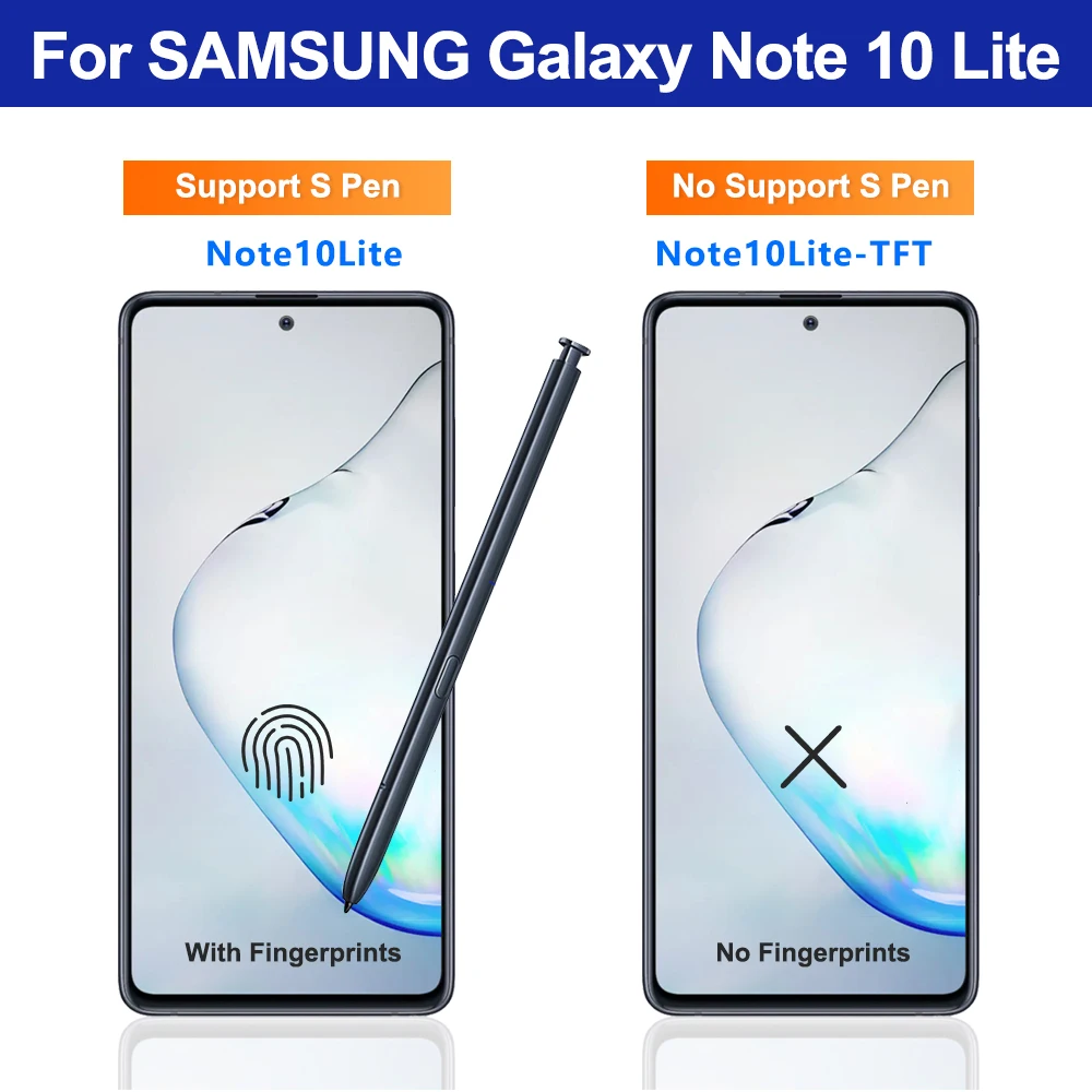 6.7\'\'Note 10 Lite For Samsung For AMOLED Note10 Lite N770F N770F/DS LCD Display Touch Screen Digitizer Assembly Replacement