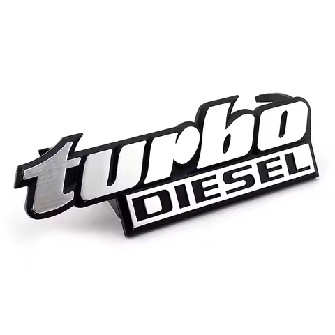 3D Front Sticker Turbo Diesel Emblem Schriftzug Logo for Passat santana Grid Grille emblem