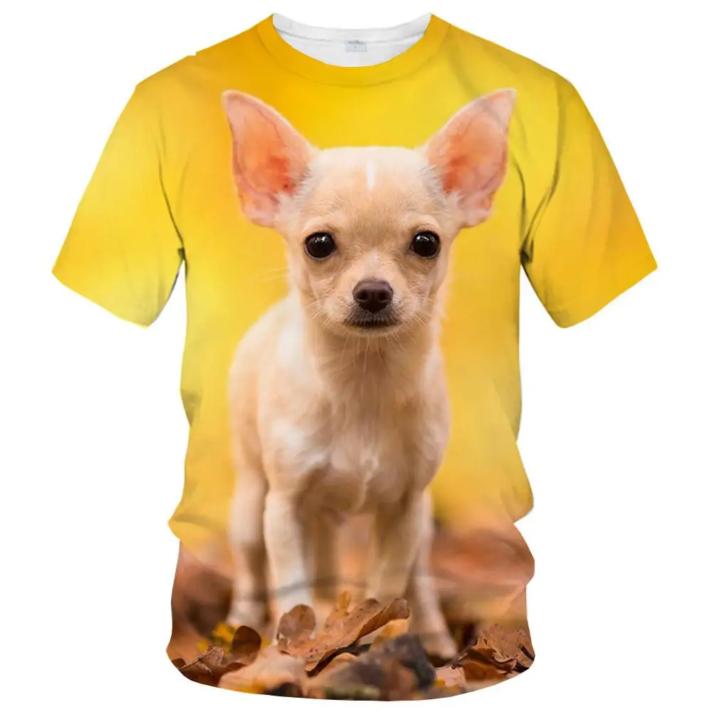 New Funny Cute Animal Welsh Corgi 3d Print Men's Women's Children's Short Sleeve Breathable Lightweight Summer Sports Top