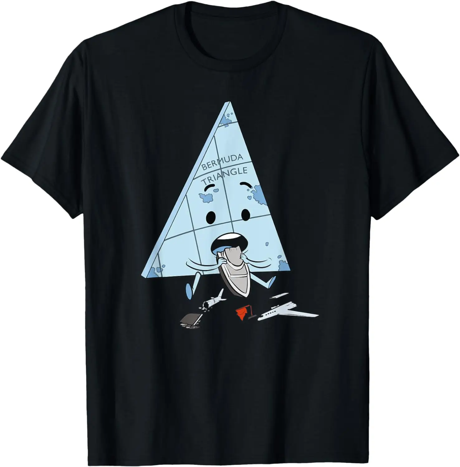 

Funny bermuda triangle illustration gift T-Shirt