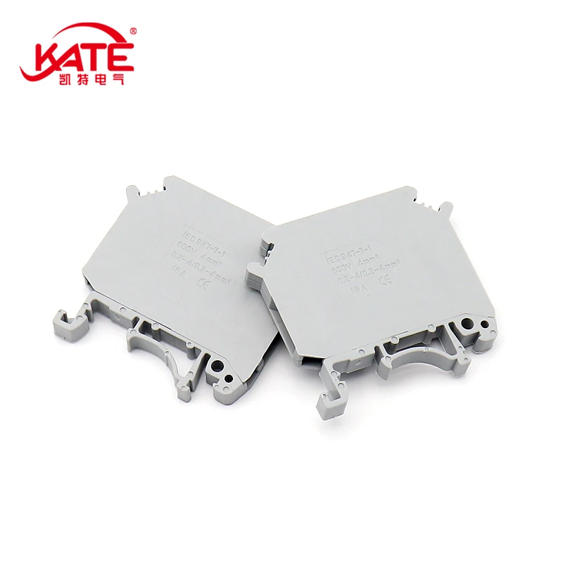 10PCS UK5-MTK-P/P 4mm² DIN Rail Terminal Block Switch Type Screw Knife Switch Disconnecting Terminal Euro Wiring