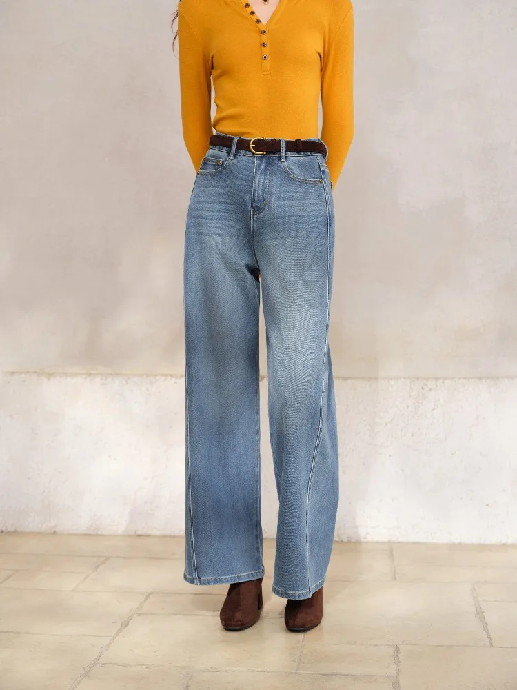 Jeans de Pierna Recta para Mujer, Estilo Americano Vintage, Corte Holgado, Ajustado, Pantalones de Mezclilla Cortos, Ropa Casual Diaria, Estilo Urbano