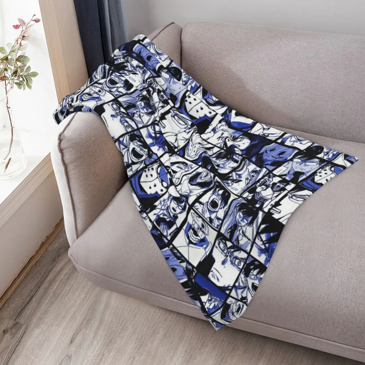 Iida hero - MHA collage manga panels Throw Blanket Warm Nap Sofa Comforter Blankets