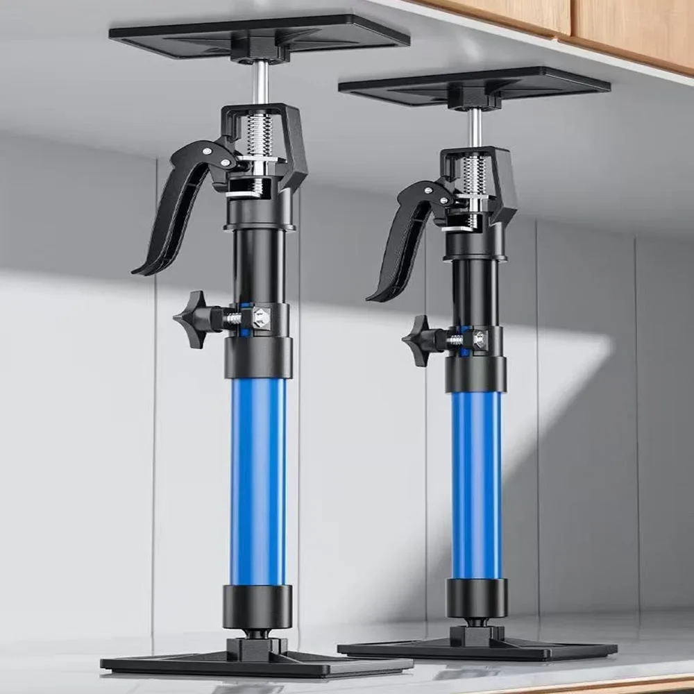 New 2Pcs Labor-Saving Telescopic Steel Support Rod Cabinet Jack Drywall Construction Tool Extensible Non-slip Hand Lifting Jack