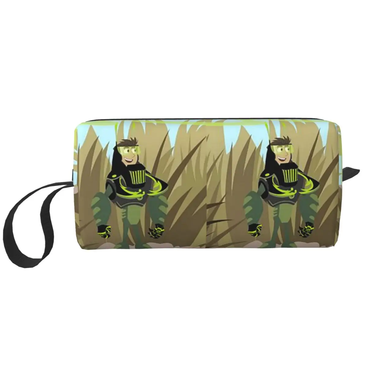 Muster-Logo Wild Kratts Federmäppchen für Studenten, Geschenke, Stiftbox, Bleistiftbeutel, Schreibwaren, Reise-Organizer-Tasche für Damen