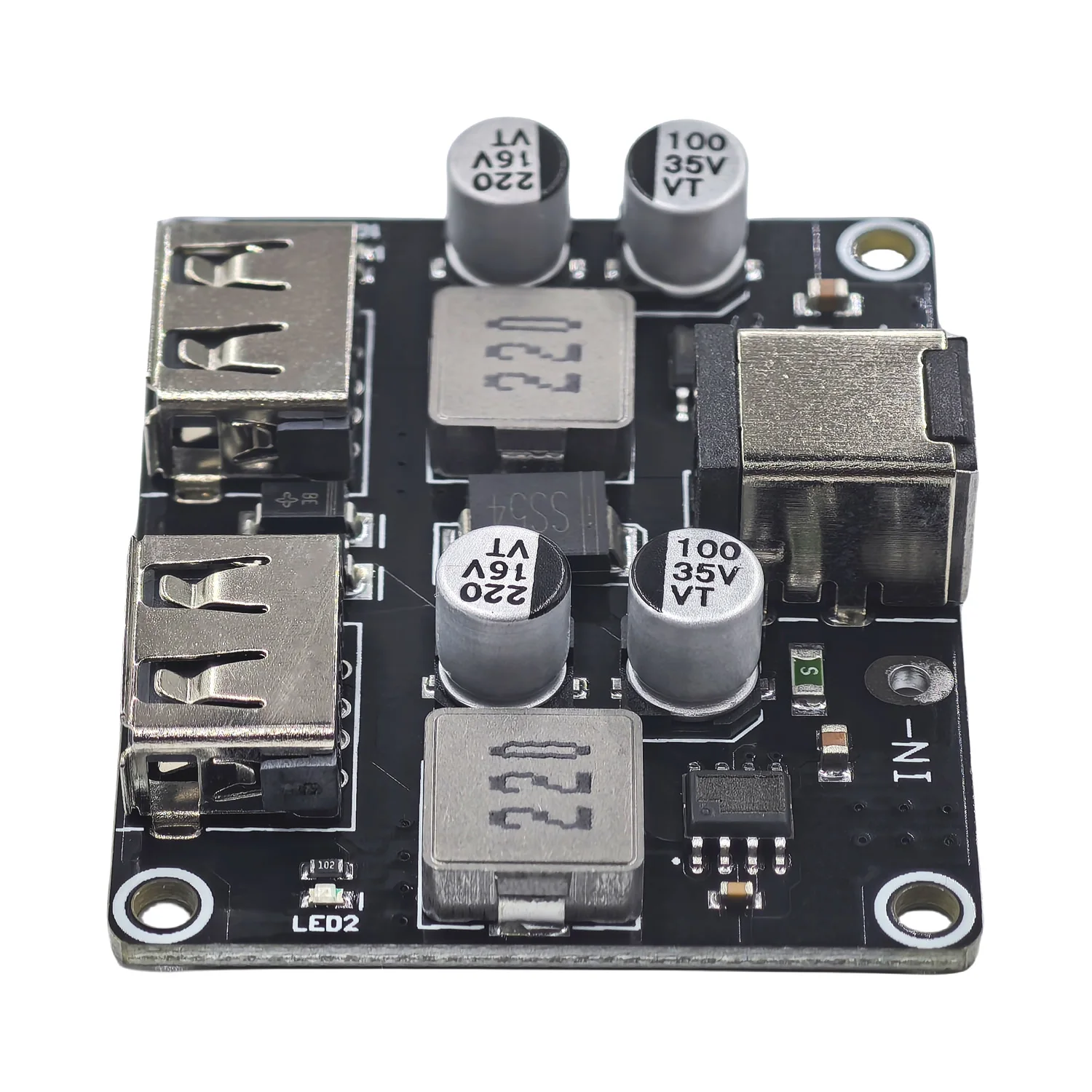 USB QC3.0 QC2.0 DC-DC Buck Converter Charging Step Down Module 6-32V 9V 12V 24V to Fast Quick Charger Circuit Board 5V 2-Channel