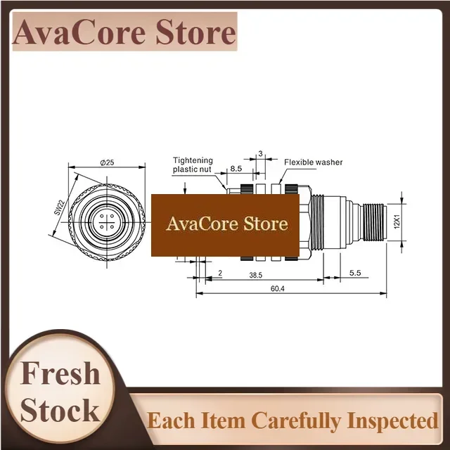 AvaCore Ultrasonic sensors M18 industrial grade 40-400MM ultrasonic distance sensor available