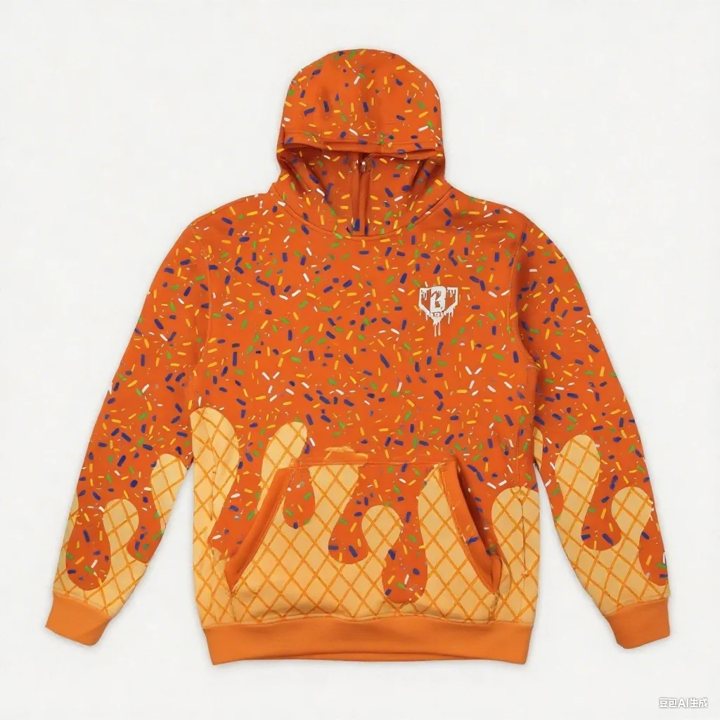 الخريف والشتاء المرأة Asebell Lifestyle 101 الآيس كريم سلسلة ثلاثية الأبعاد طباعة البوليستر في الهواء الطلق ملابس رياضية مريحة هوديس محايد