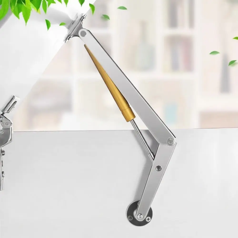 Furniture Door Gas Spring Hinge Support For Tatami Bed Lid Stay Hydraulic Soft Close Damper Hardware Steel Fitting