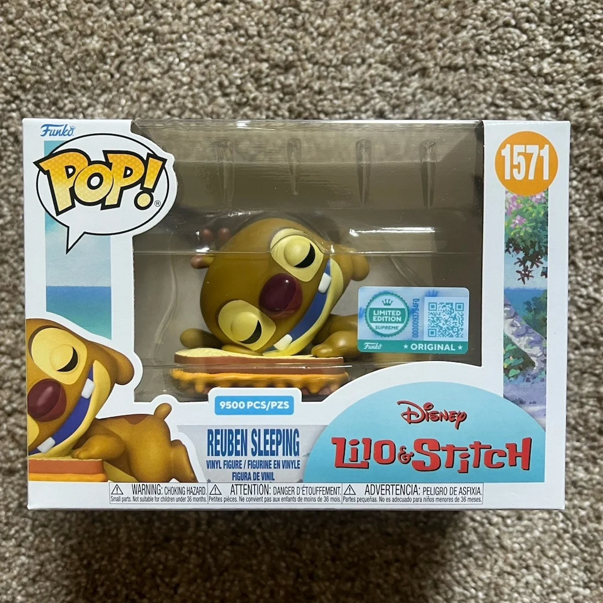 

Disney Ruben Sleeping 1573(9500pcs)Anime Figure Funko Pop Lilo & Stitch Collectible Limited Edition Decoration Model Toy Gift