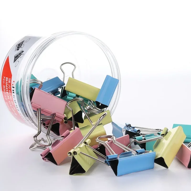 مشابك تثبيت للمكتب والدراسة ، ذهبي ، فضي ، وردي ، أخضر ، بنفسجي ، كبير ، متوسط ، صغير ، 6 مقاسات ، 60 قطعة ، 4 ألوان ، 6 مقاسات