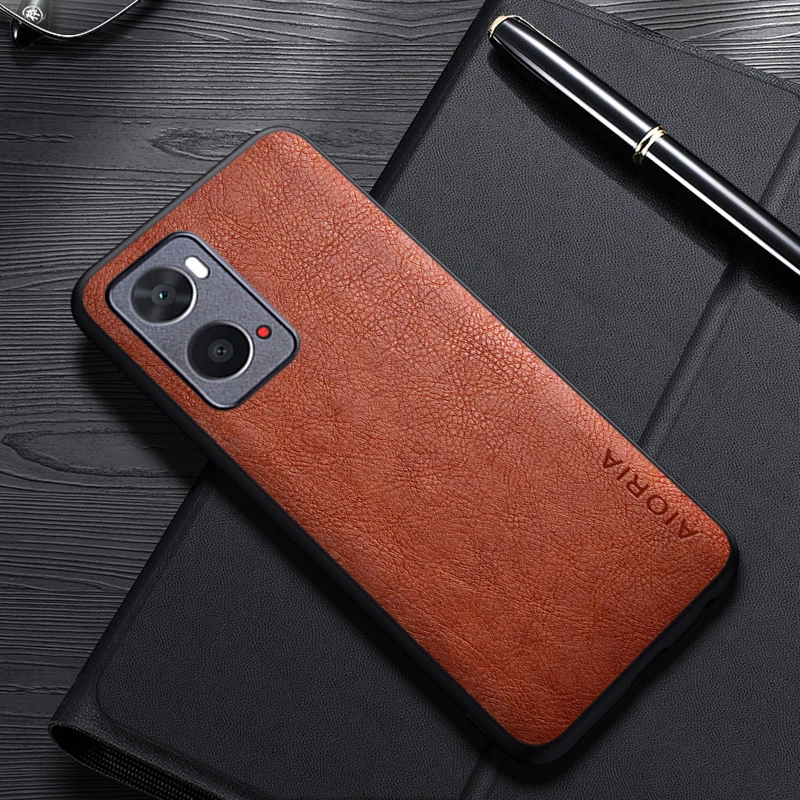 Case For Oppo A96 A36 A76 A77S A95 F19S A57S S57E 4G 5G Simple Design Luxury Leather Business Cover For Oppo A57 4G 5G Case