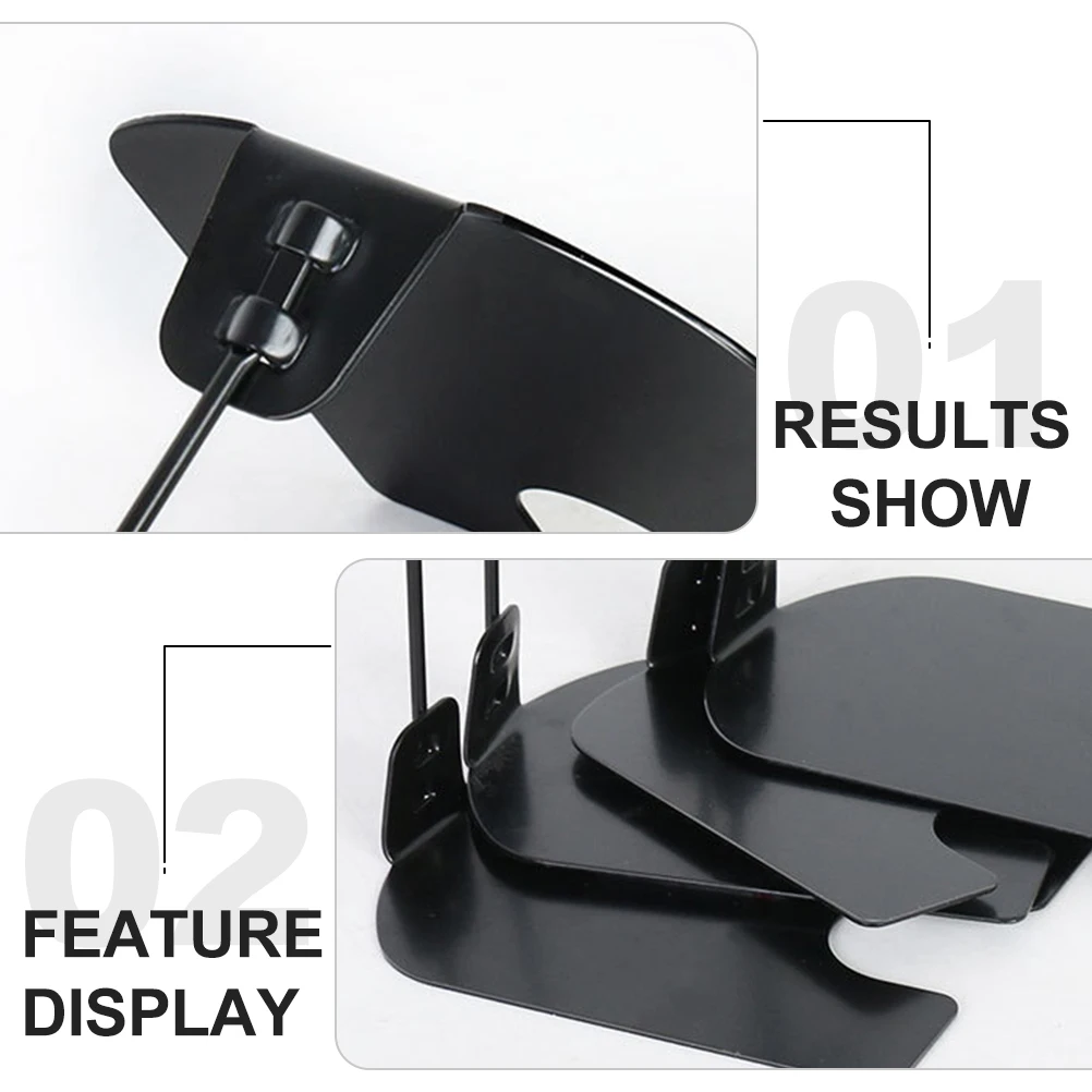 10pcs Tag Clip Display Card Price Holder Advertising Label Stand Desk Sign Iron Material Double Clip Stable Base