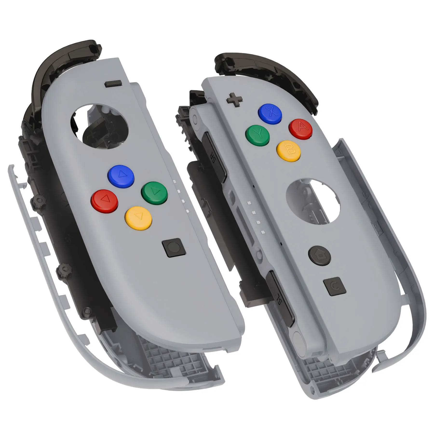 eXtremeRate – zestaw do samodzielnego montażu obudowy i przycisków do Joy-Con 2, paski dekoracyjne, środkowy element mocujący i narzędzia do Nintendo Switch 2. — zdjęcie produktu 6