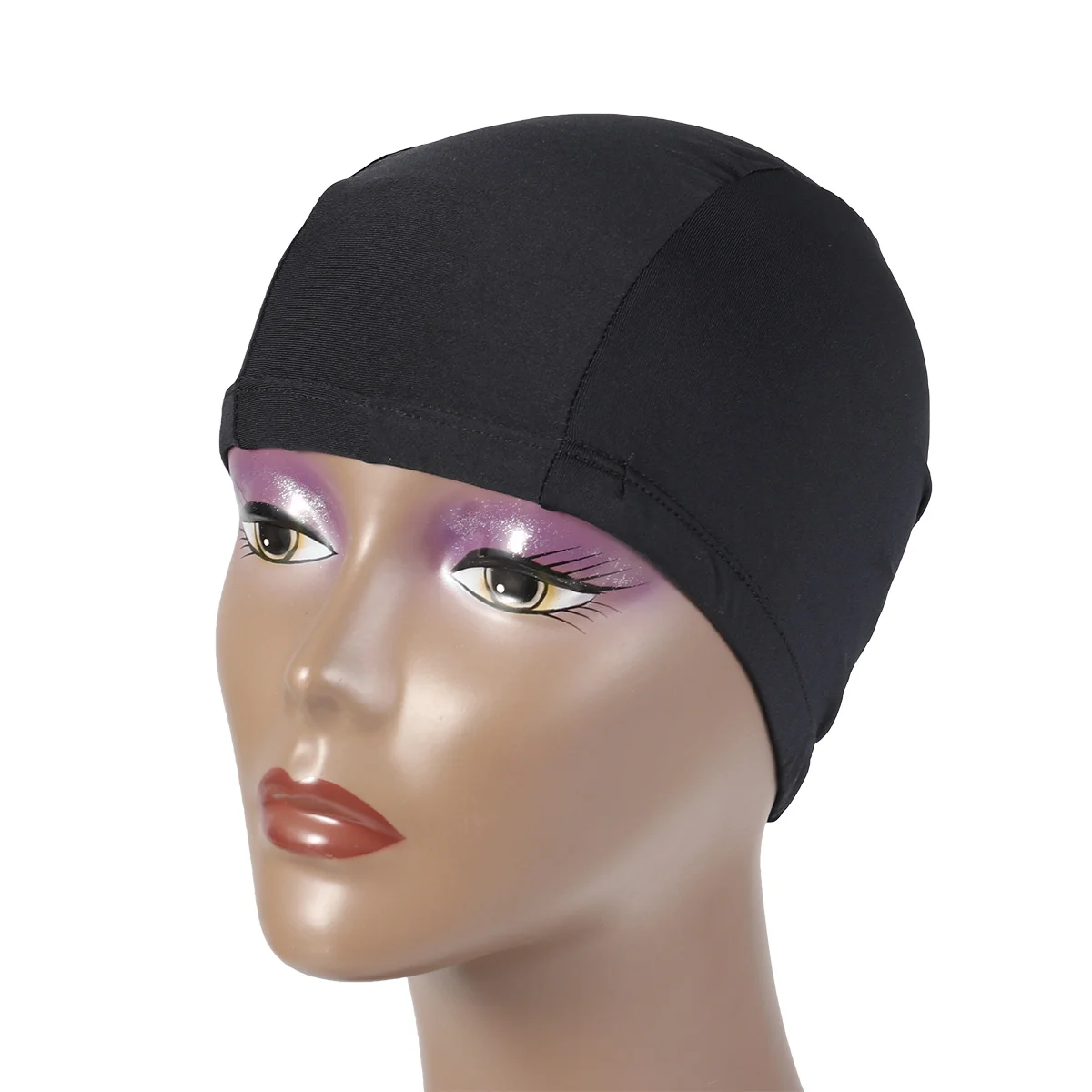 

Stretchable Polyester Swim Cap Unisex Swimming Comfortable Fit Caps Shower Women Bathing