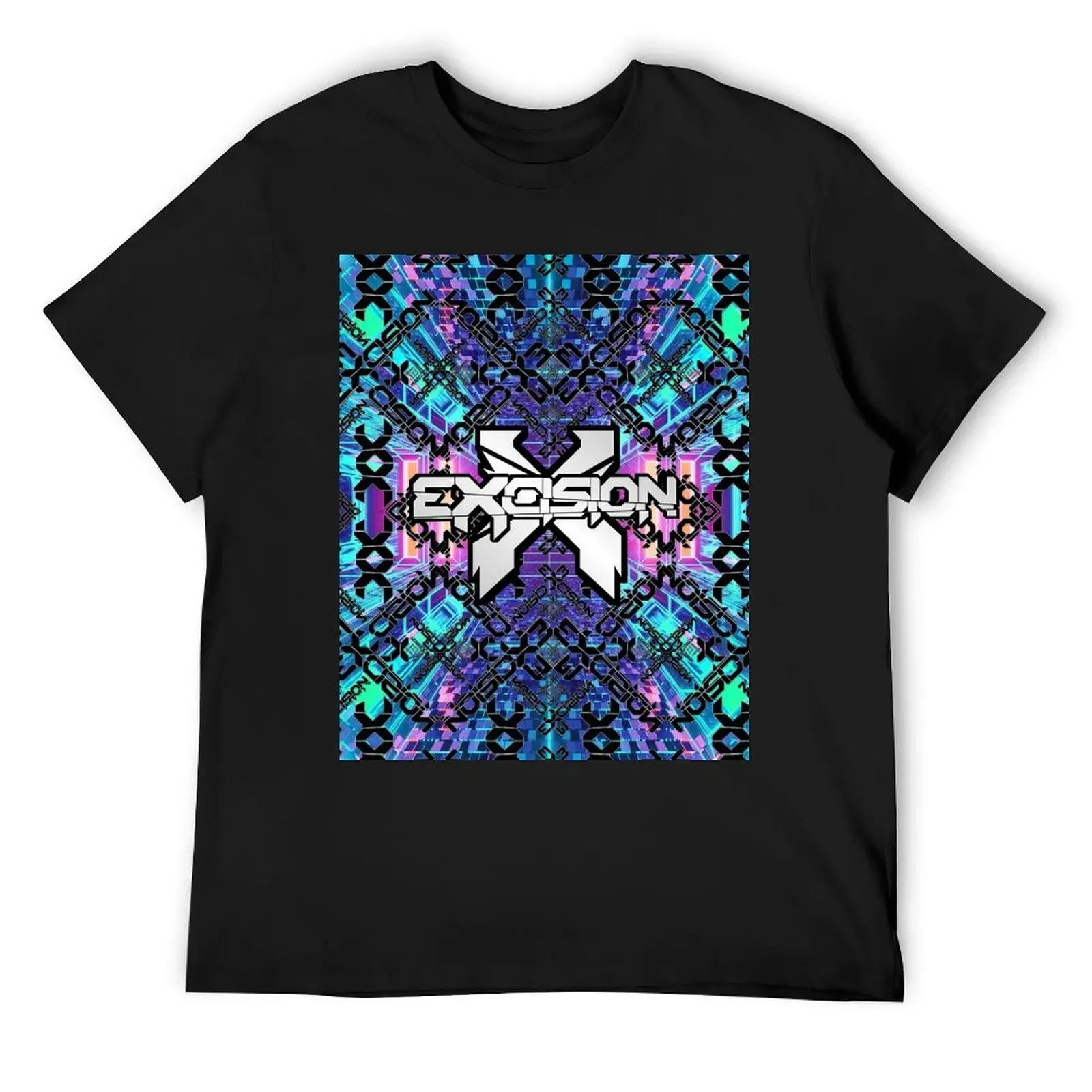 

Excision Festival Vibes Kaleidoscope Design T-Shirt kawaii clothes basketball graphic tees mens white t shirts